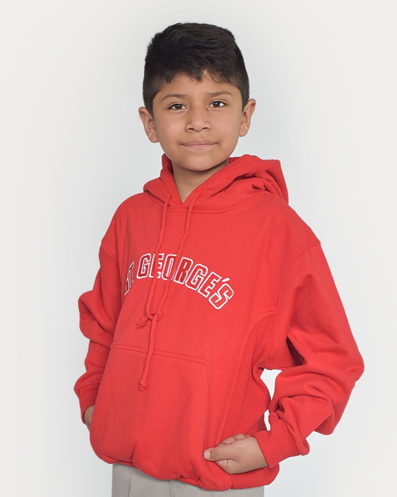 SUDADERA ROJA SECUNDARIA ST GEORGE'S